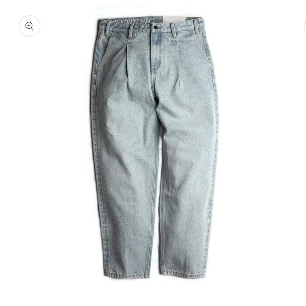 Kennedy Denim Co. Wide Tapered Leg Jean Misfit NH-070387P Light Wash Sz 28